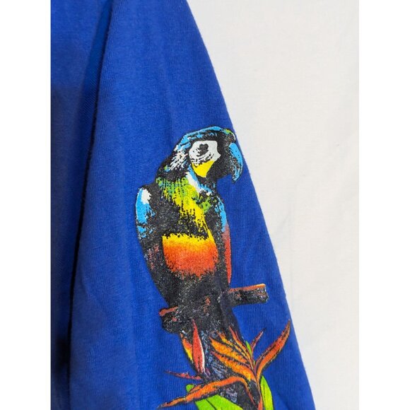 Ron Jon Surf Shop "One Of A Kind" Parrot Print Long Sleeve T-Shirt Cocoa Beach R - Picture 2 of 9